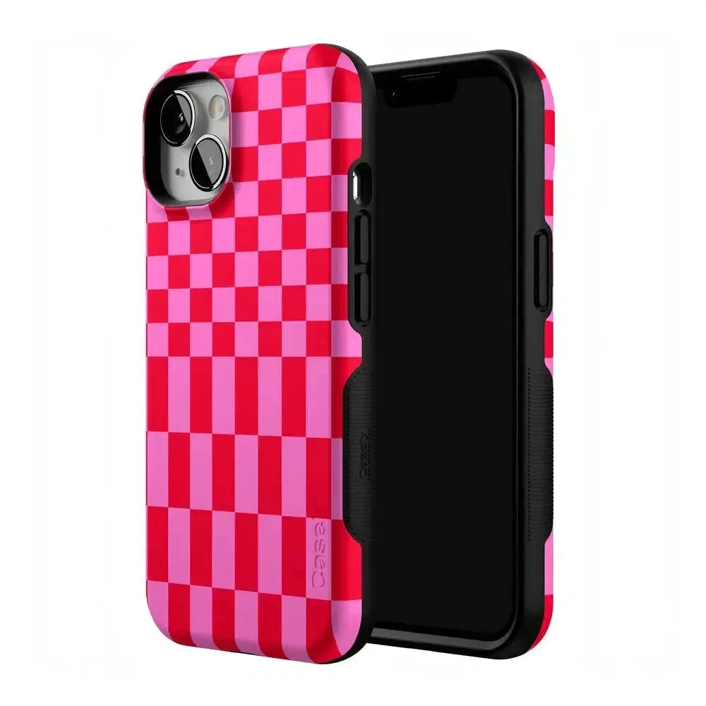 Trending Now Vibe Check | Pink Checkerboard Case  Limited Stock!