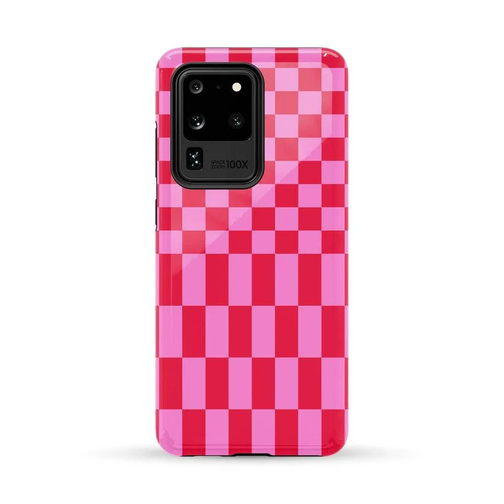 Trending Now Vibe Check | Pink Checkerboard Case  Limited Stock!