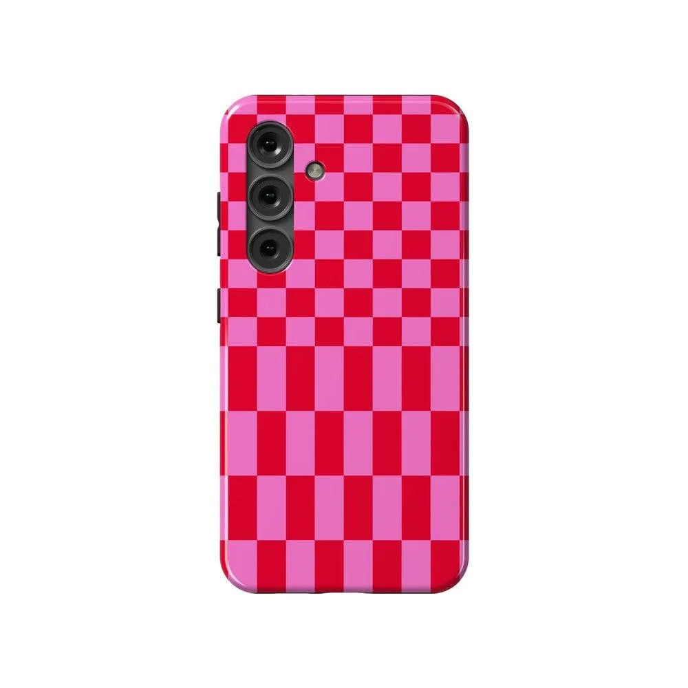 Trending Now Vibe Check | Pink Checkerboard Case  Limited Stock!