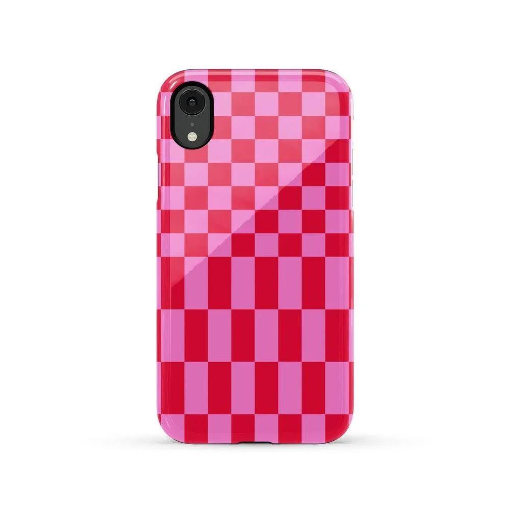 Trending Now Vibe Check | Pink Checkerboard Case  Limited Stock!