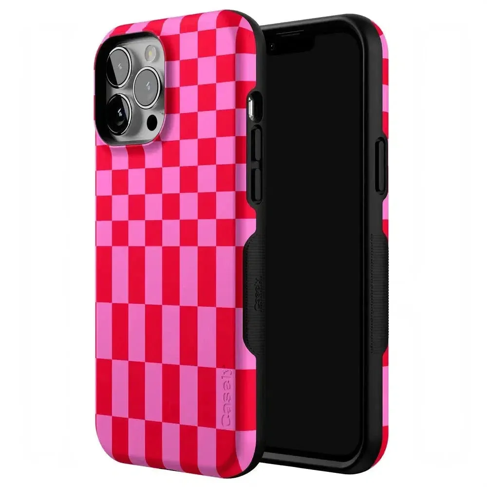 Trending Now Vibe Check | Pink Checkerboard Case  Limited Stock!