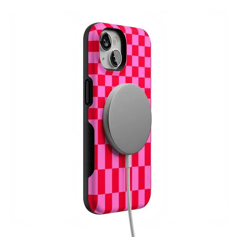 Trending Now Vibe Check | Pink Checkerboard Case  Limited Stock!