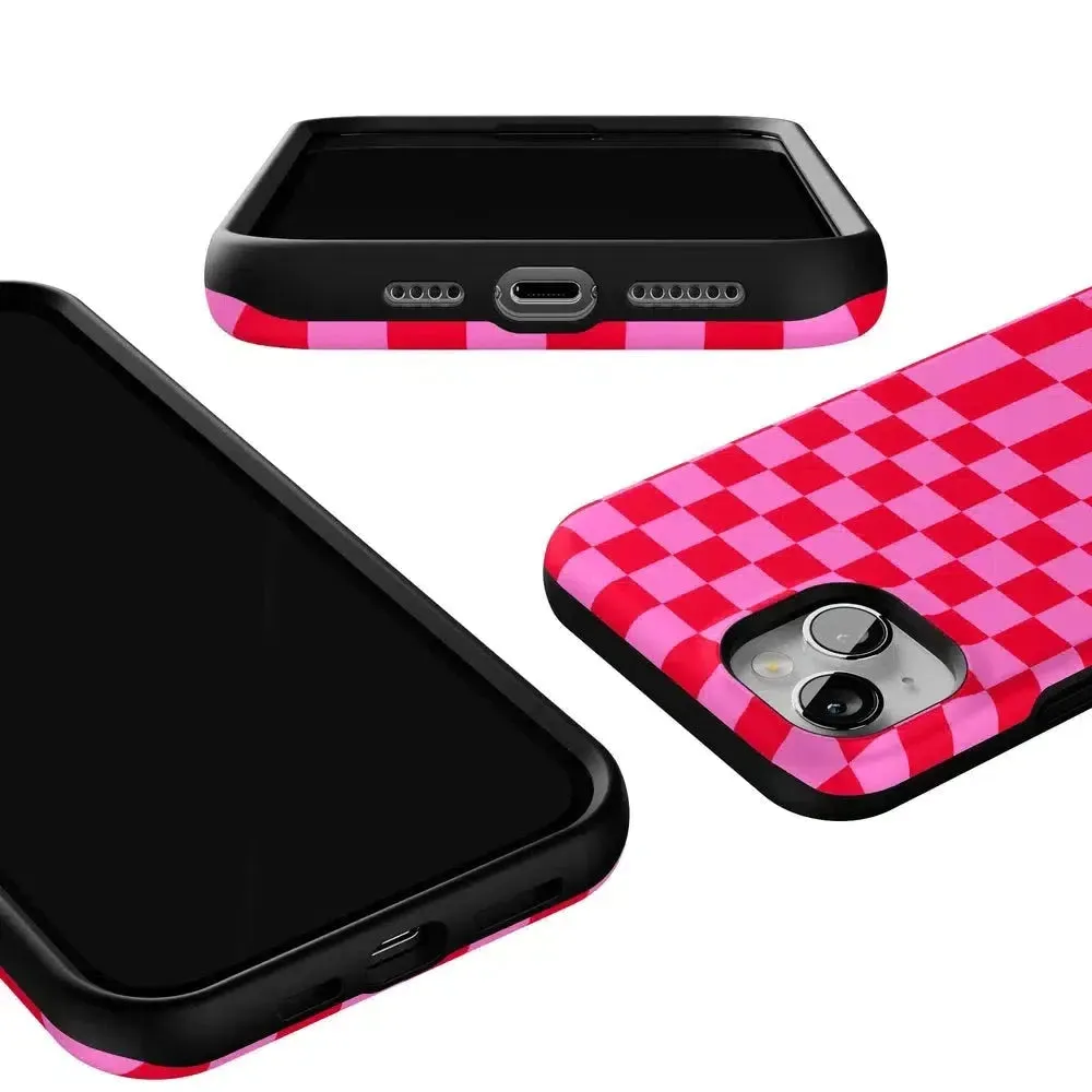 Trending Now Vibe Check | Pink Checkerboard Case  Limited Stock!