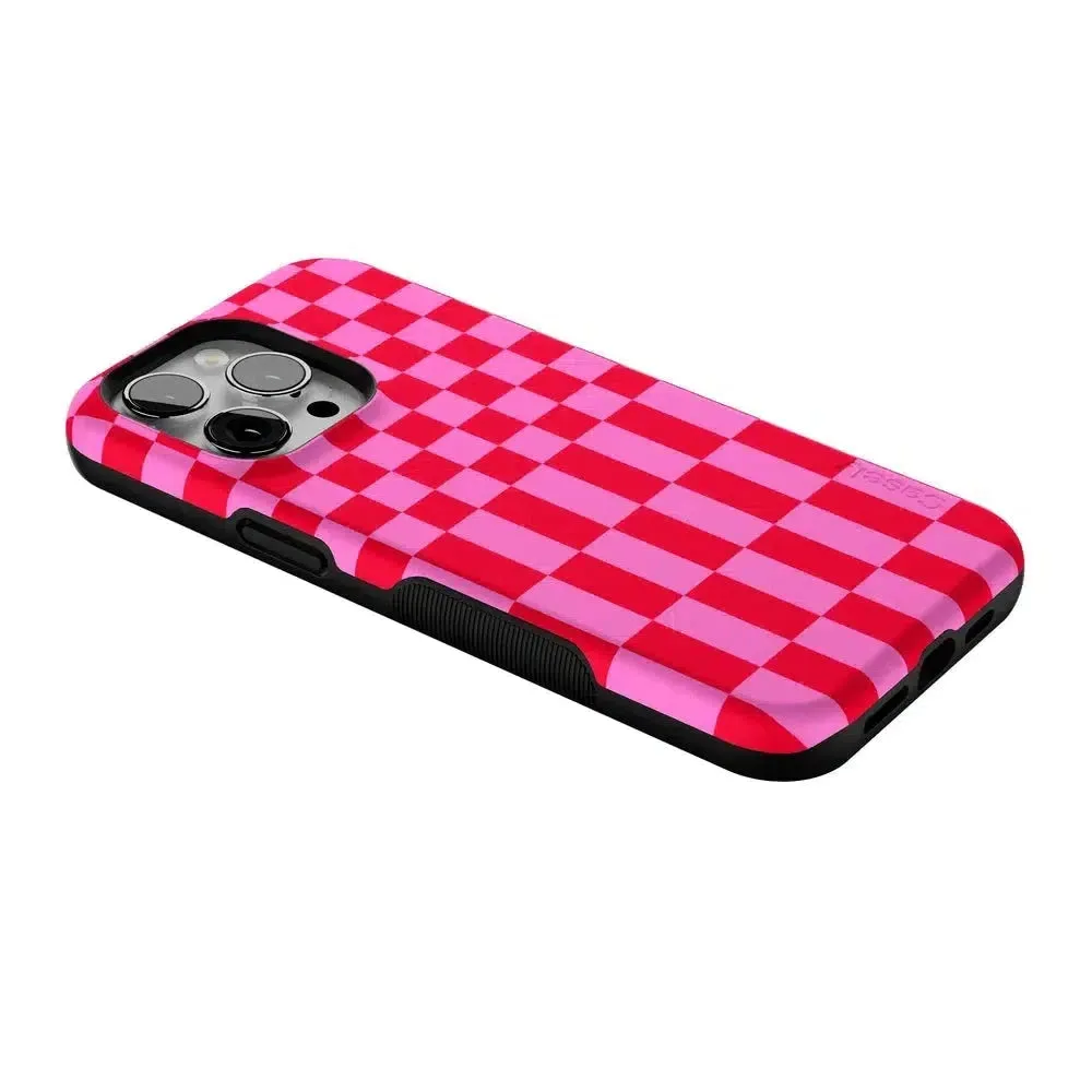 Trending Now Vibe Check | Pink Checkerboard Case  Limited Stock!