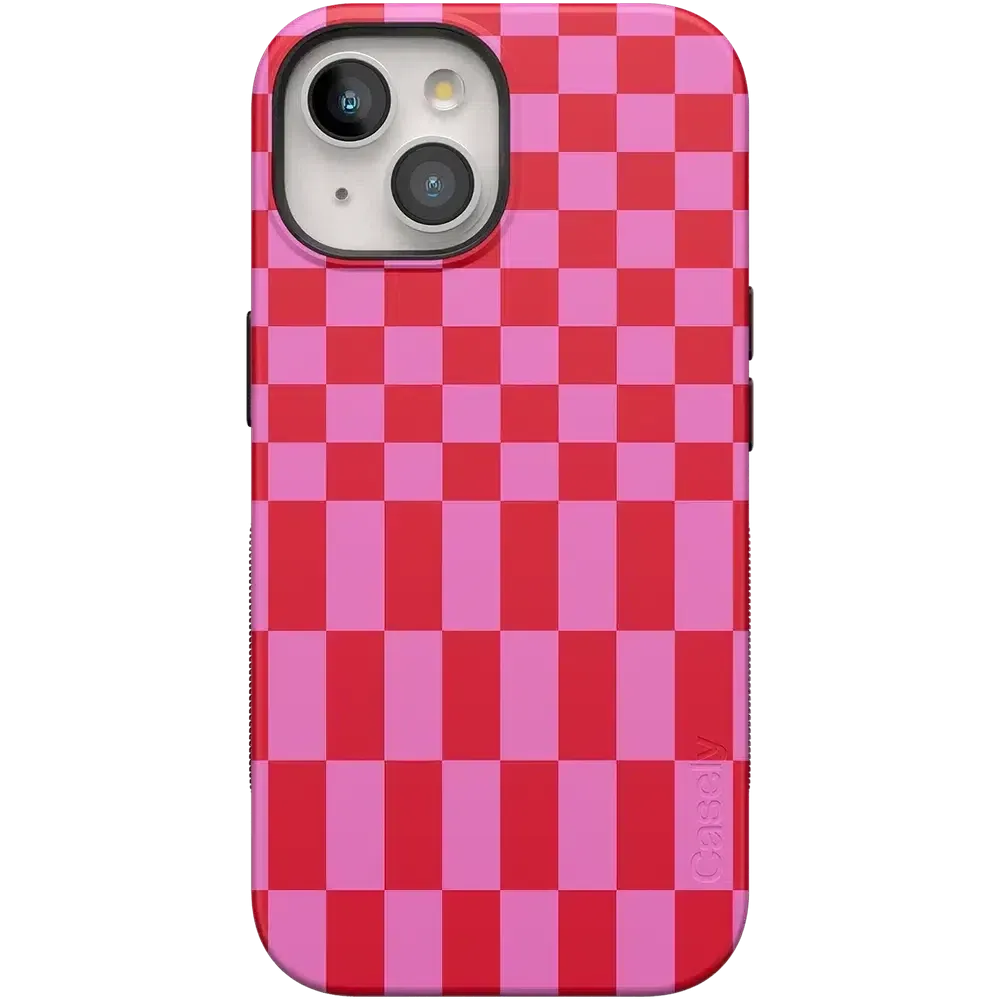 Trending Now Vibe Check | Pink Checkerboard Case  Limited Stock!