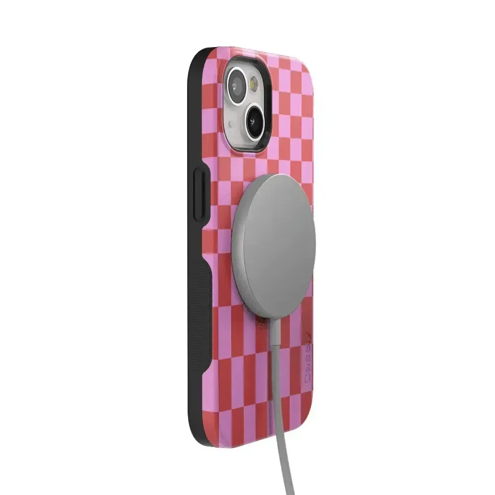 Trending Now Vibe Check | Pink Checkerboard Case  Limited Stock!