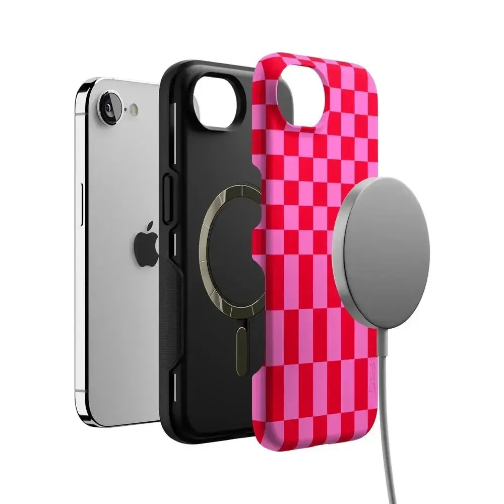 Trending Now Vibe Check | Pink Checkerboard Case  Limited Stock!