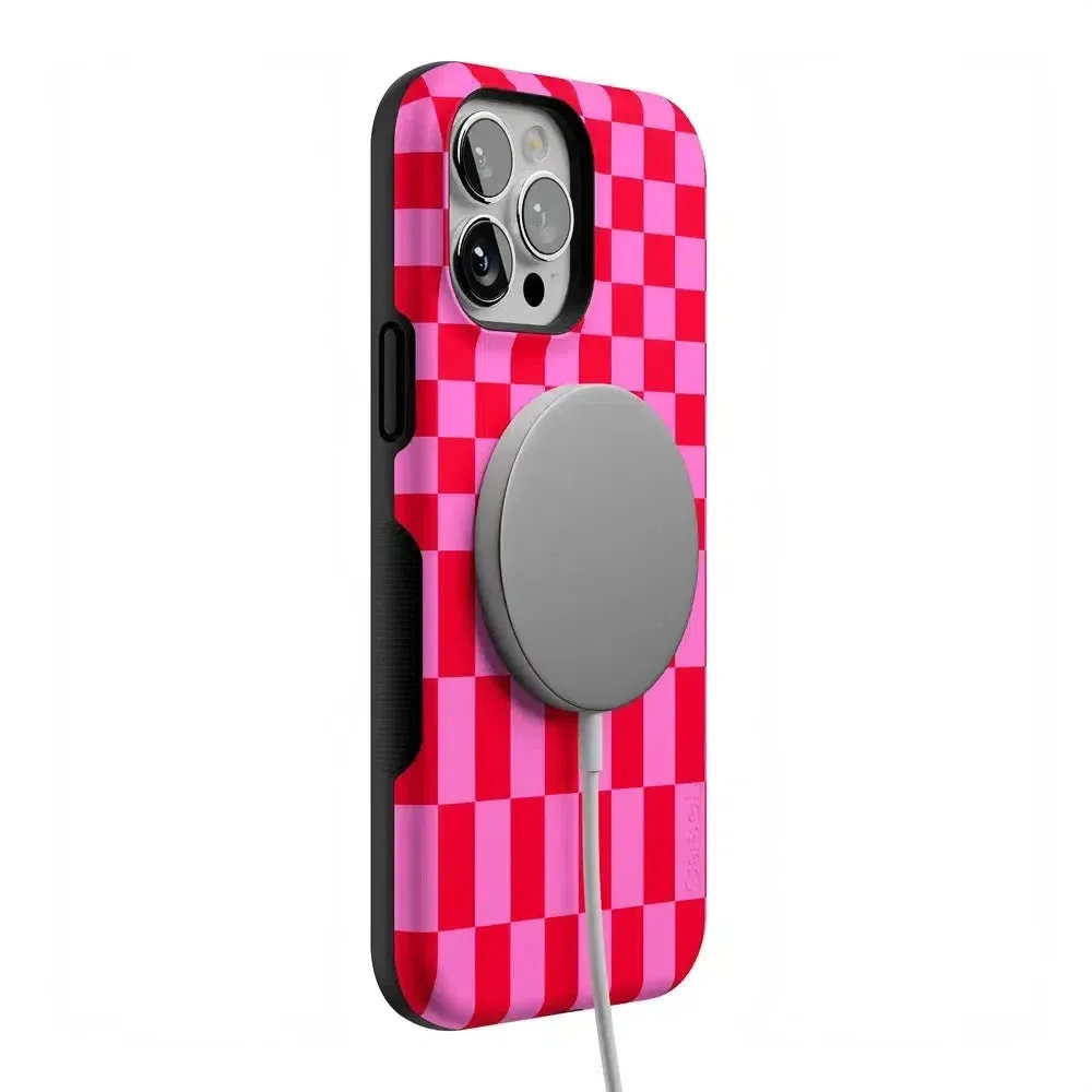 Trending Now Vibe Check | Pink Checkerboard Case  Limited Stock!