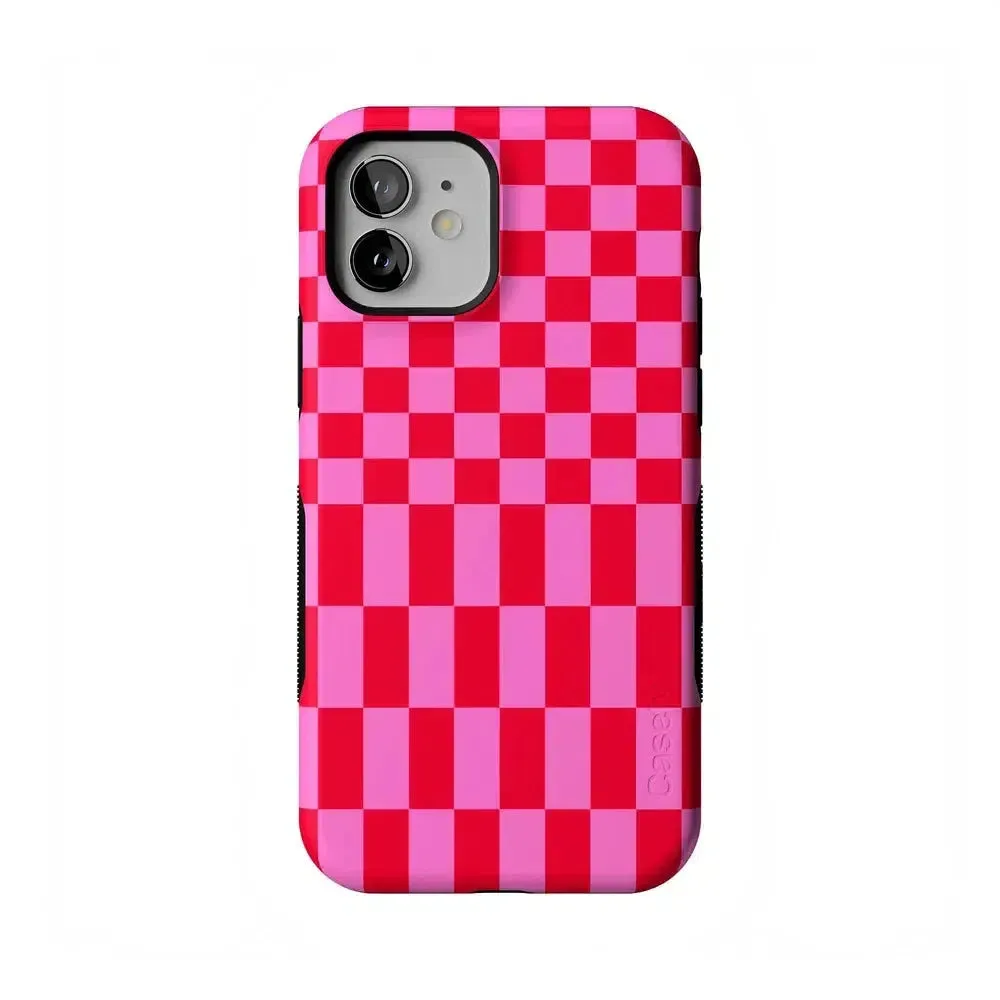 Trending Now Vibe Check | Pink Checkerboard Case  Limited Stock!