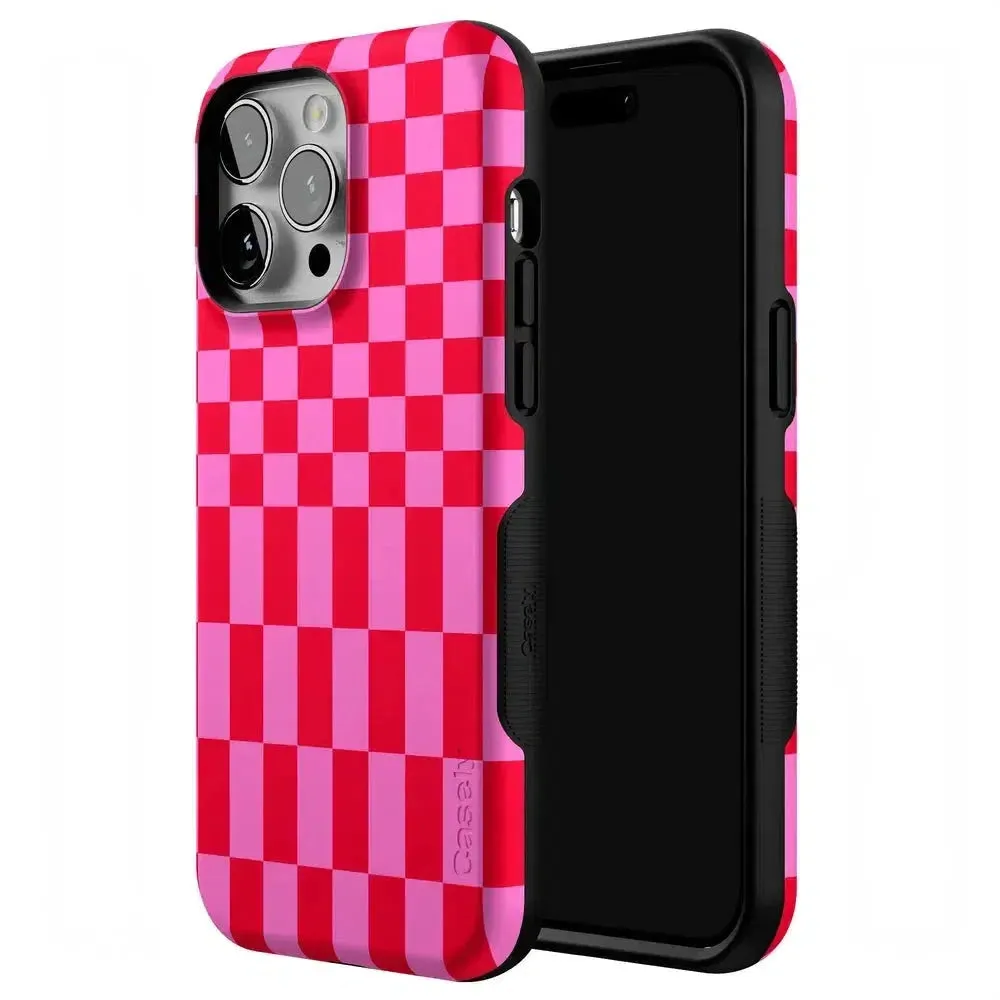 Trending Now Vibe Check | Pink Checkerboard Case  Limited Stock!