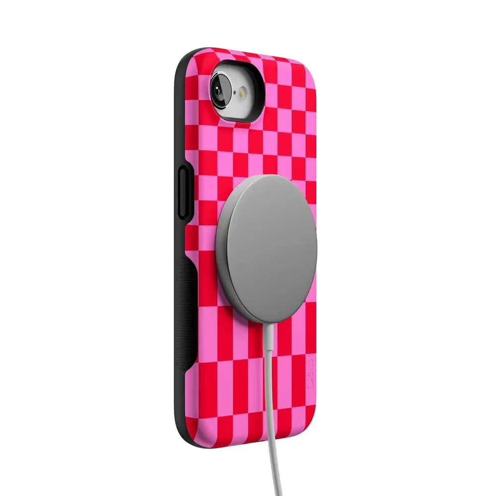 Trending Now Vibe Check | Pink Checkerboard Case  Limited Stock!