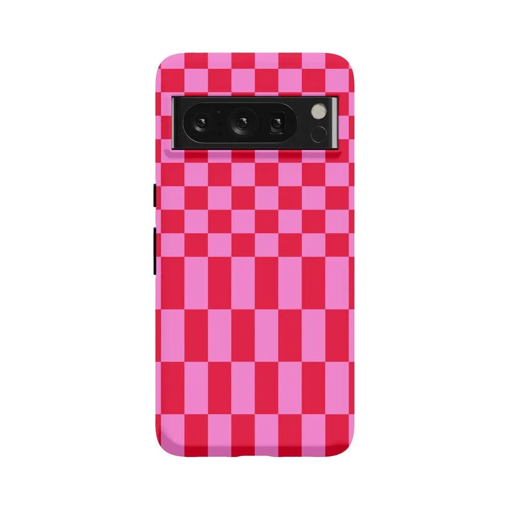 Trending Now Vibe Check | Pink Checkerboard Case  Limited Stock!