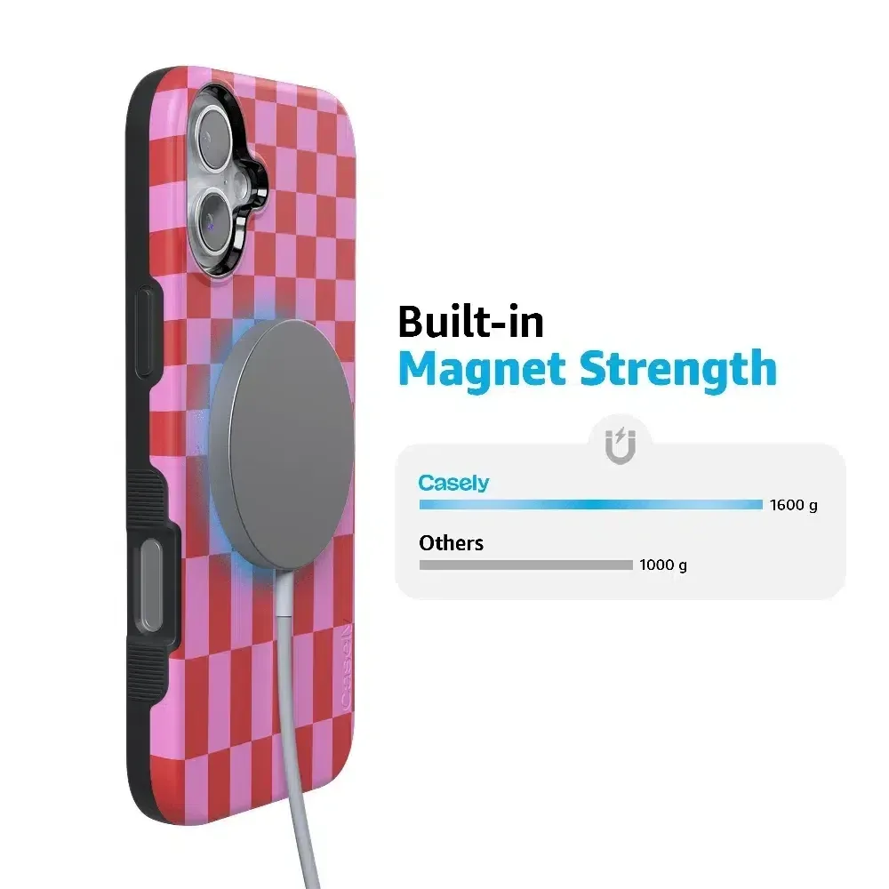 Trending Now Vibe Check | Pink Checkerboard Case  Limited Stock!