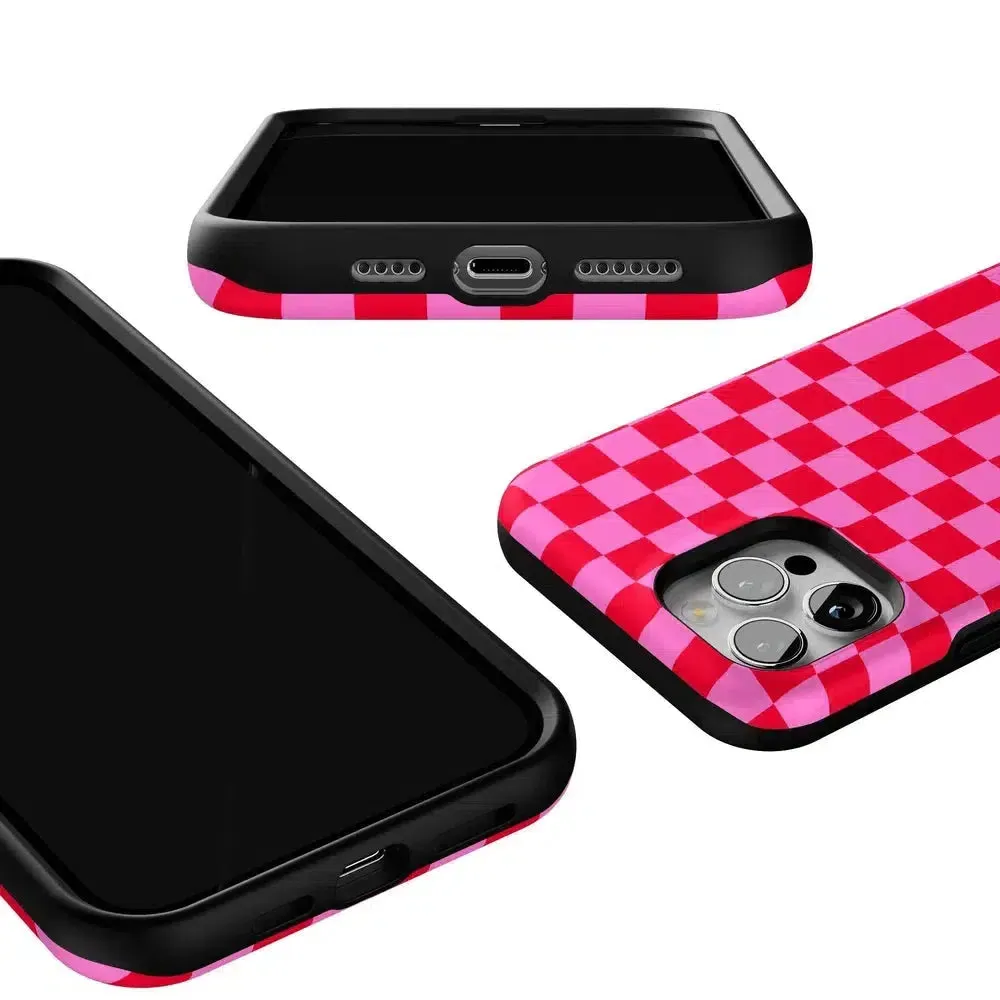 Trending Now Vibe Check | Pink Checkerboard Case  Limited Stock!