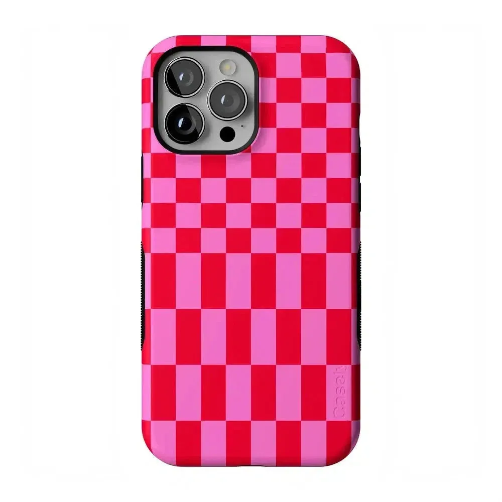 Trending Now Vibe Check | Pink Checkerboard Case  Limited Stock!