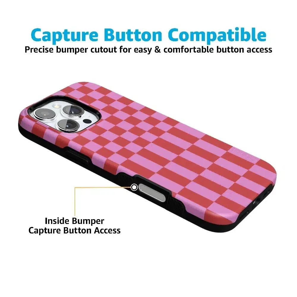 Trending Now Vibe Check | Pink Checkerboard Case  Limited Stock!