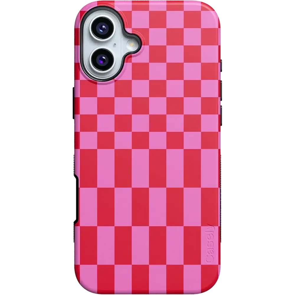 Trending Now Vibe Check | Pink Checkerboard Case  Limited Stock!