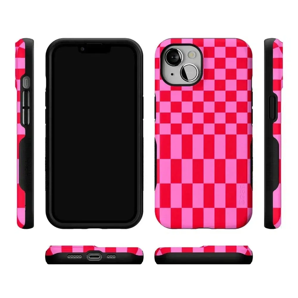 Trending Now Vibe Check | Pink Checkerboard Case  Limited Stock!
