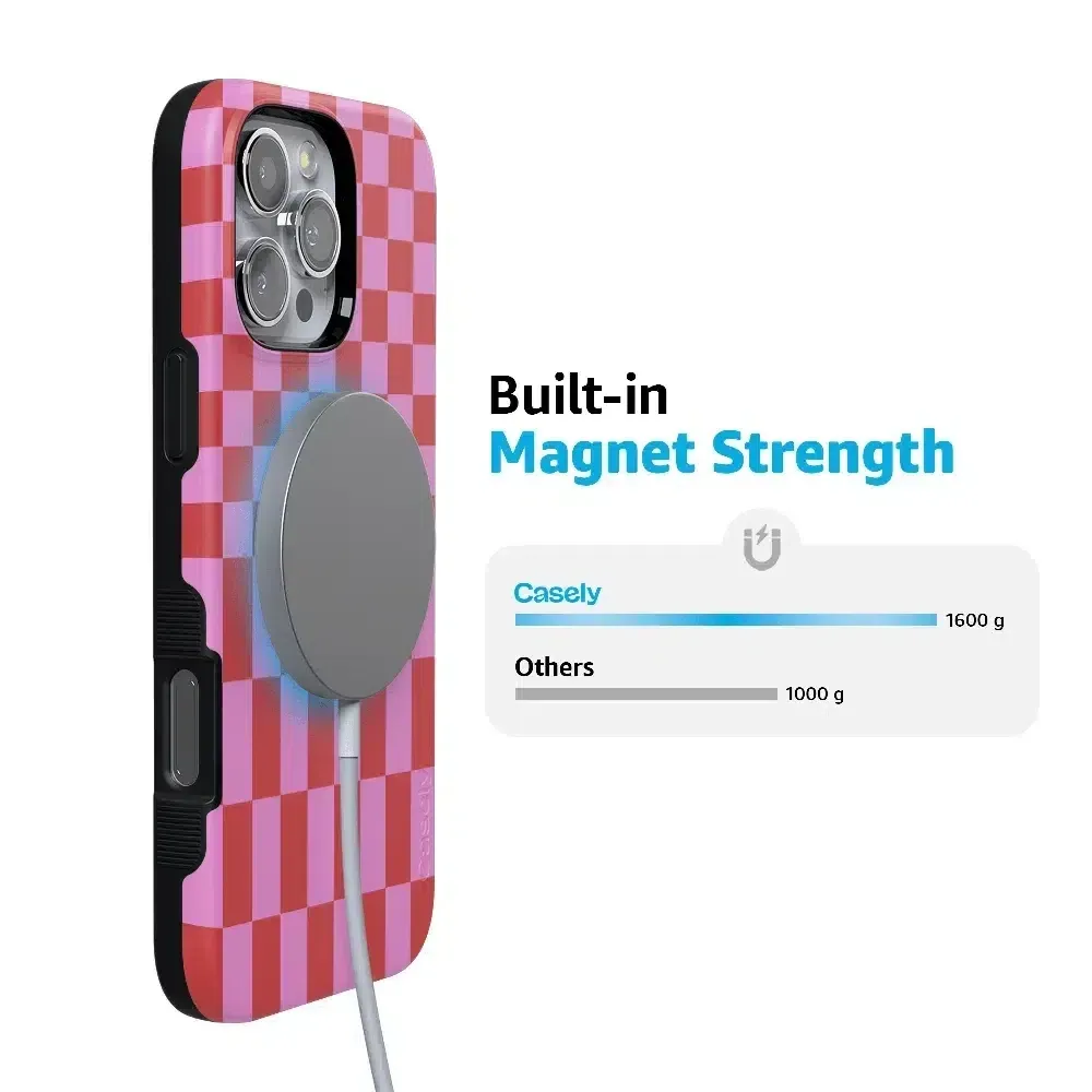 Trending Now Vibe Check | Pink Checkerboard Case  Limited Stock!