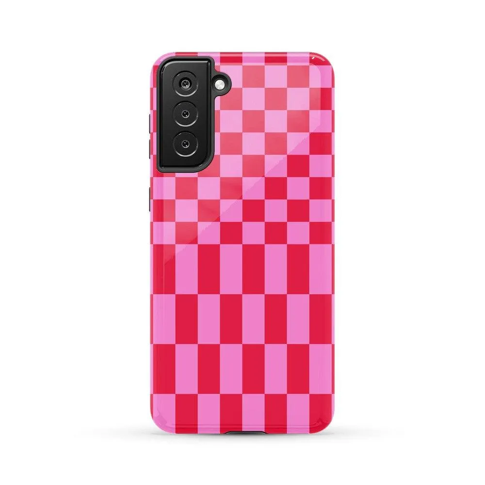 Trending Now Vibe Check | Pink Checkerboard Case  Limited Stock!