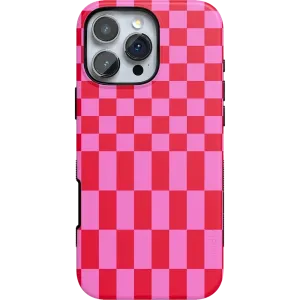 Trending Now Vibe Check | Pink Checkerboard Case  Limited Stock!