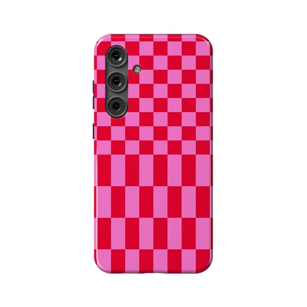 Trending Now Vibe Check | Pink Checkerboard Case  Limited Stock!
