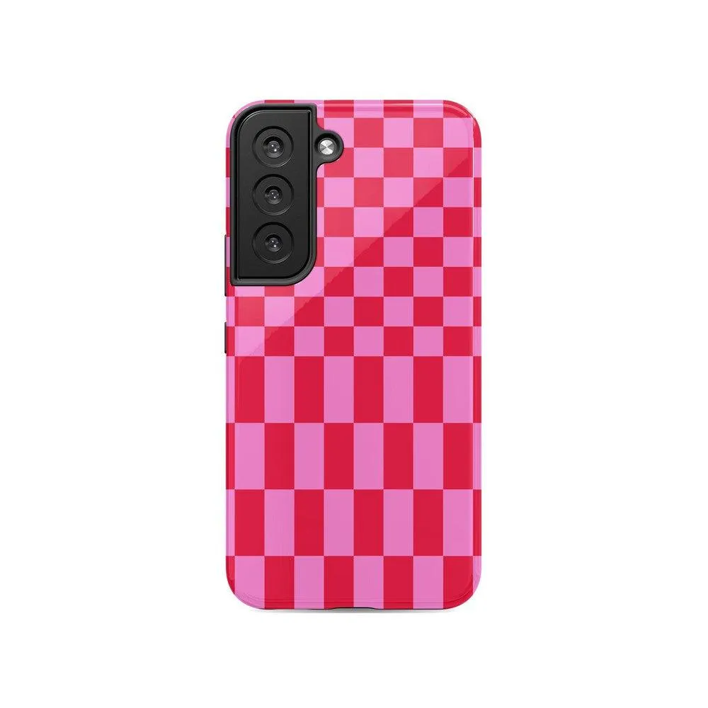 Trending Now Vibe Check | Pink Checkerboard Case  Limited Stock!