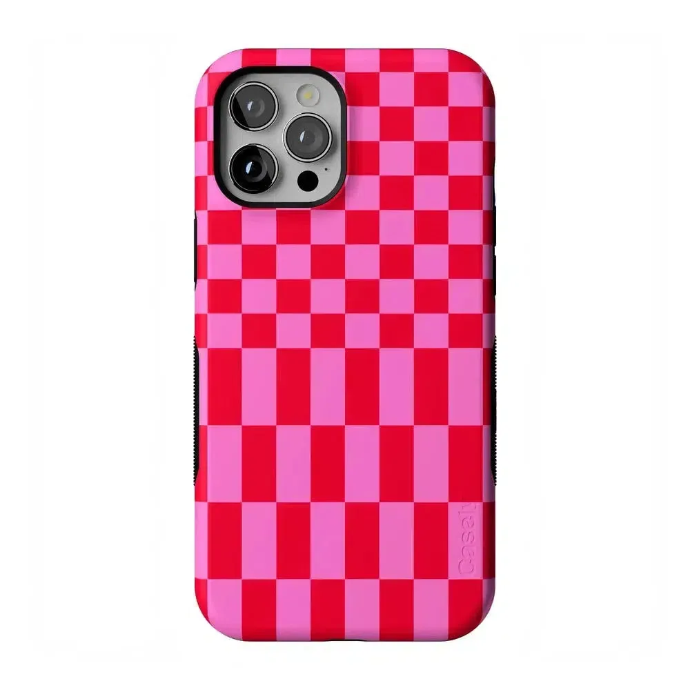 Trending Now Vibe Check | Pink Checkerboard Case  Limited Stock!
