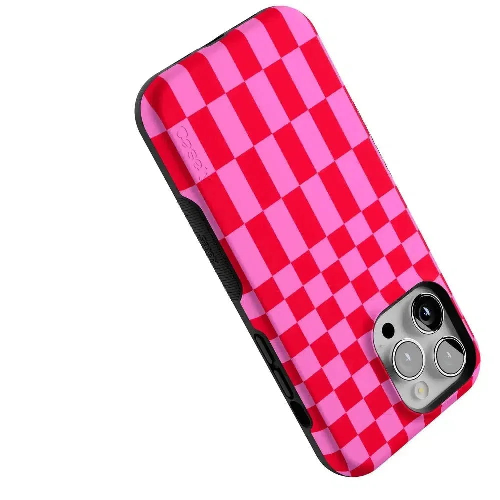 Trending Now Vibe Check | Pink Checkerboard Case  Limited Stock!