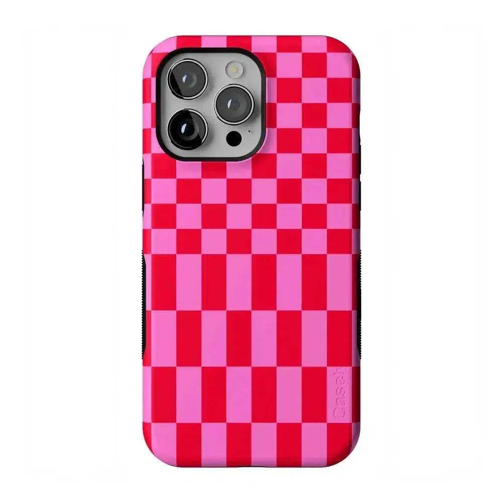 Trending Now Vibe Check | Pink Checkerboard Case  Limited Stock!