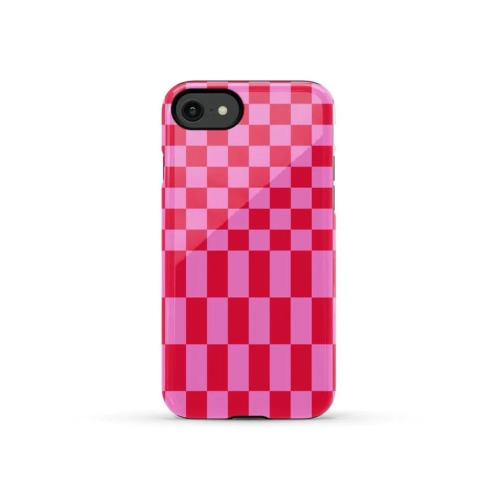 Trending Now Vibe Check | Pink Checkerboard Case  Limited Stock!