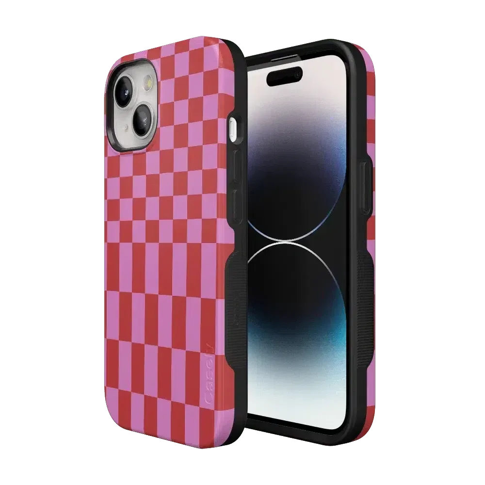 Trending Now Vibe Check | Pink Checkerboard Case  Limited Stock!