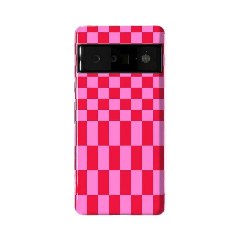 Trending Now Vibe Check | Pink Checkerboard Case  Limited Stock!