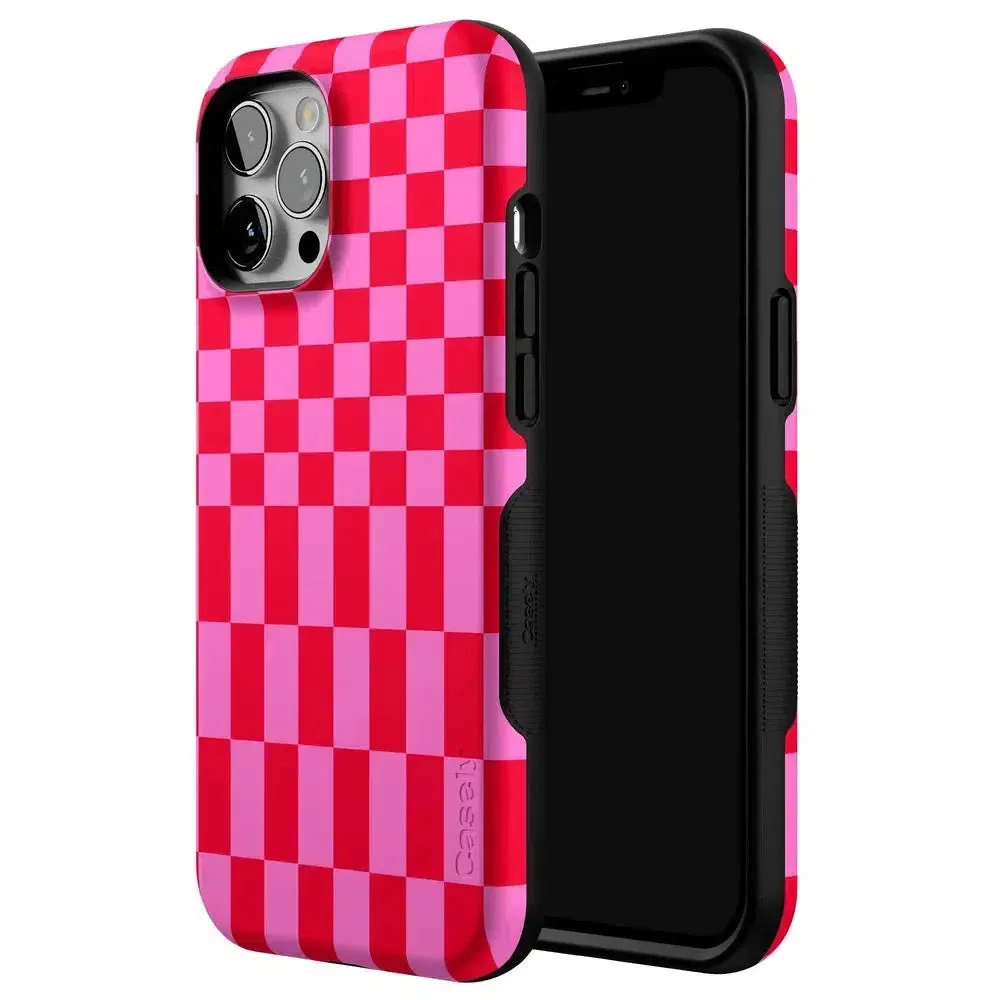 Trending Now Vibe Check | Pink Checkerboard Case  Limited Stock!