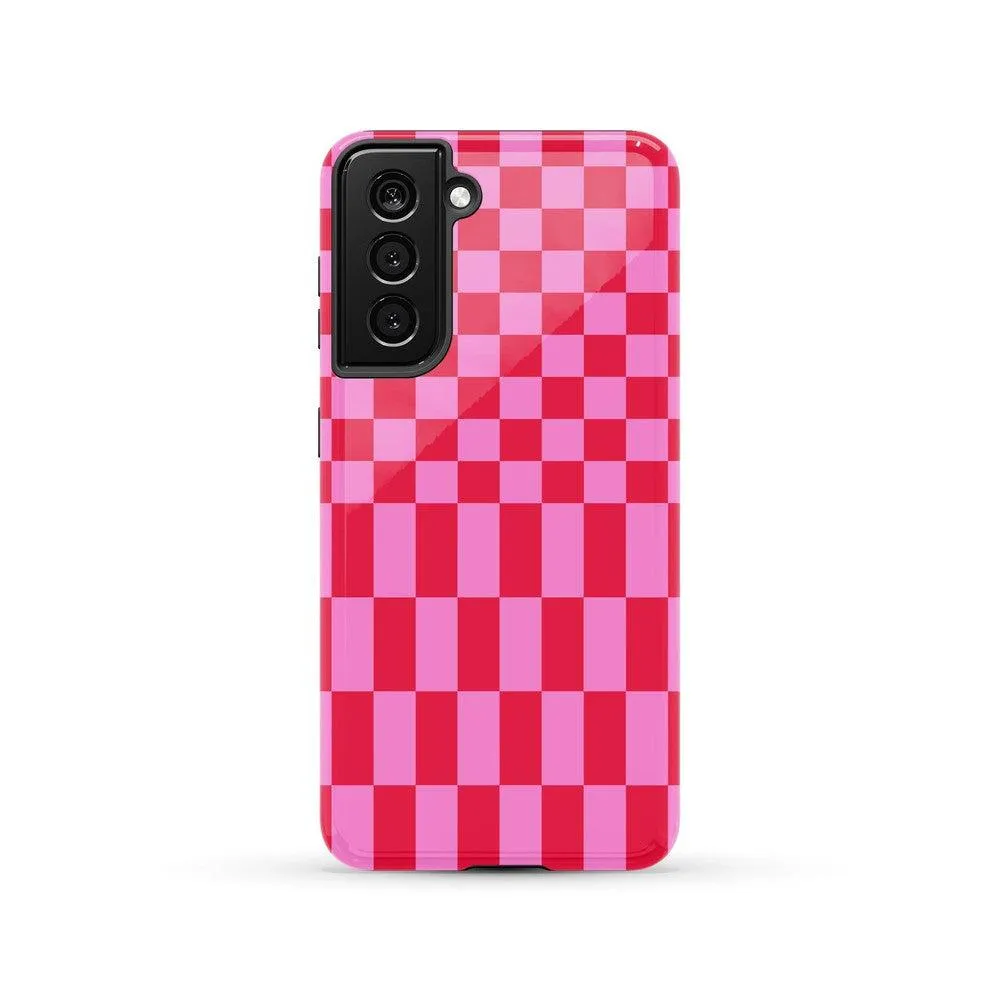 Trending Now Vibe Check | Pink Checkerboard Case  Limited Stock!