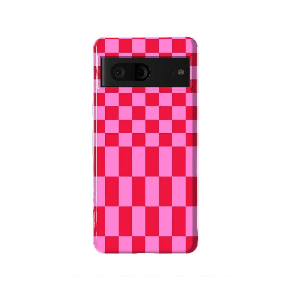 Trending Now Vibe Check | Pink Checkerboard Case  Limited Stock!