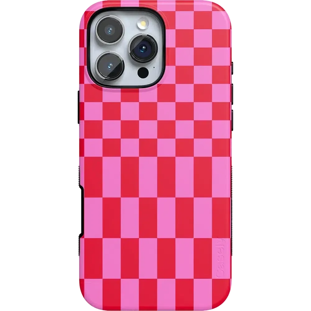 Trending Now Vibe Check | Pink Checkerboard Case  Limited Stock!