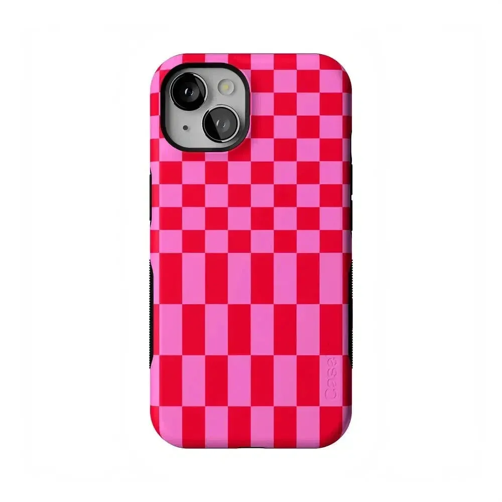 Trending Now Vibe Check | Pink Checkerboard Case  Limited Stock!