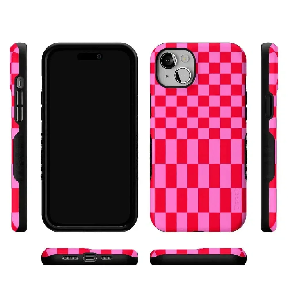 Trending Now Vibe Check | Pink Checkerboard Case  Limited Stock!