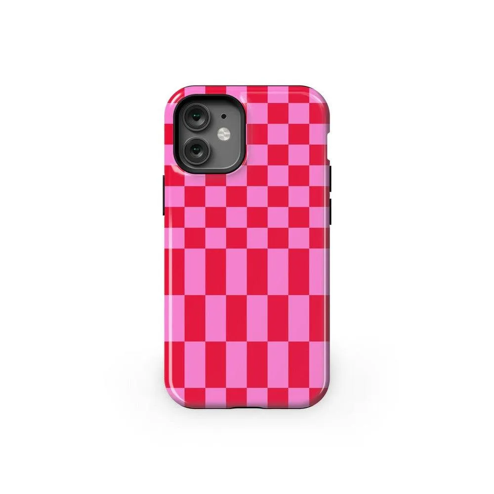 Trending Now Vibe Check | Pink Checkerboard Case  Limited Stock!