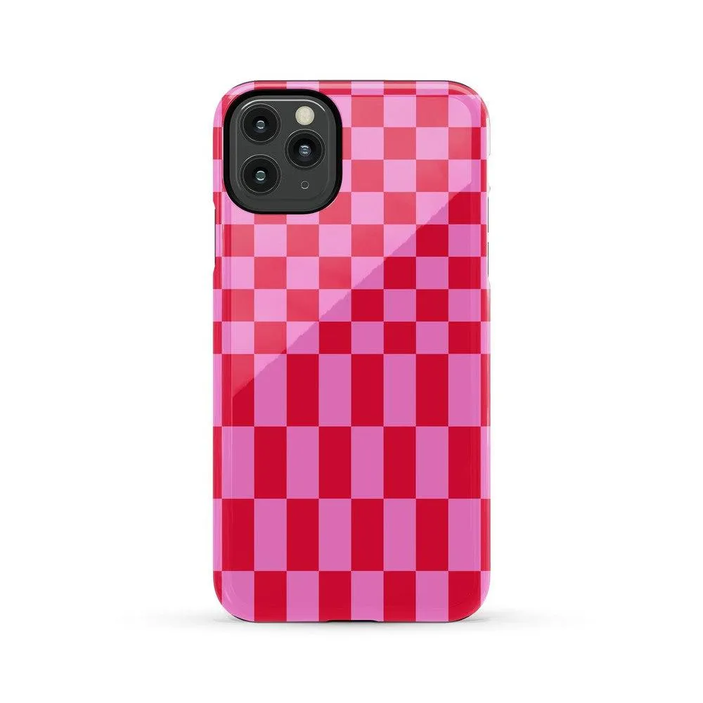 Trending Now Vibe Check | Pink Checkerboard Case  Limited Stock!