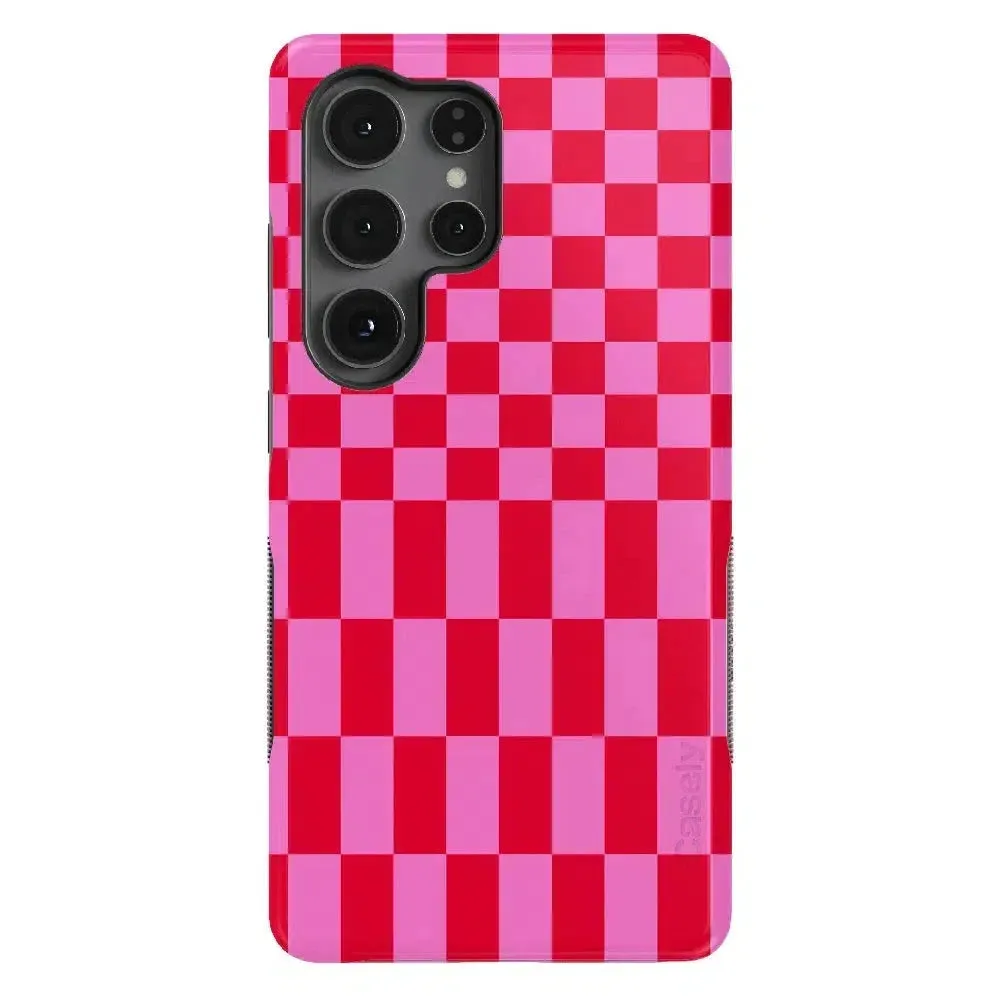 Trending Now Vibe Check | Pink Checkerboard Case  Limited Stock!