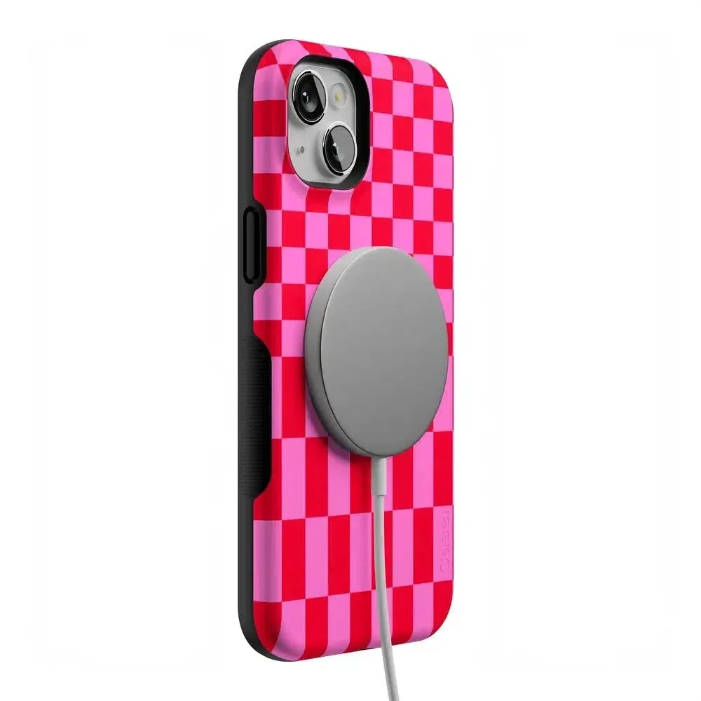 Trending Now Vibe Check | Pink Checkerboard Case  Limited Stock!