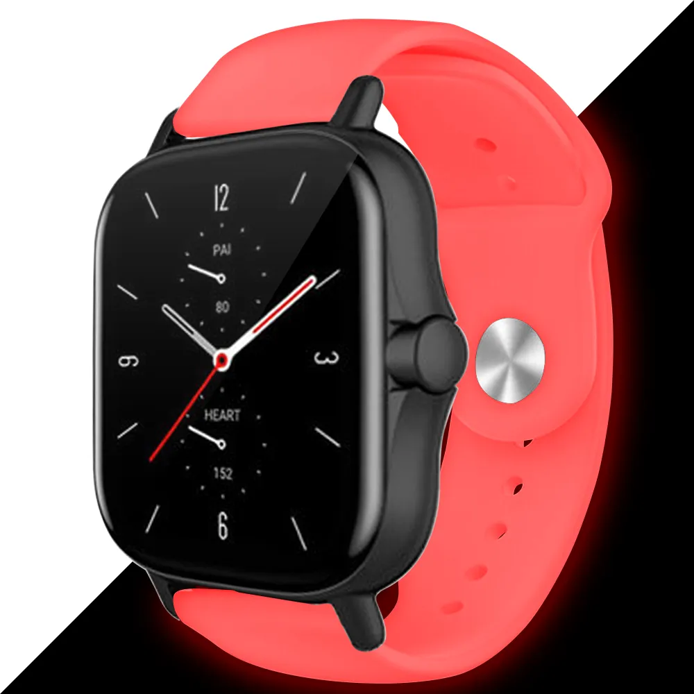 Trending Now Xiaomi Amazfit GTS Fluorescent Silicone Strap (Red)  Last Chance!