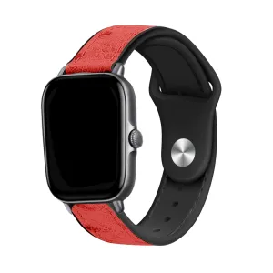 Trending Now Xiaomi Amazfit GTS Hybrid Leather Strap (Red)  Stylish & Comfortable