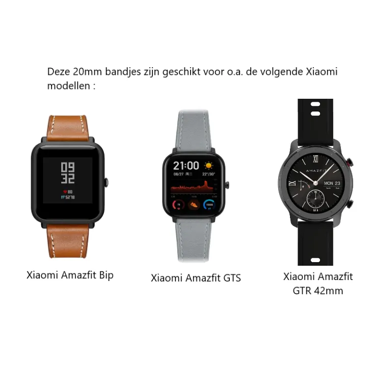 Trending Now Xiaomi Amazfit GTS Leather Strap (Grey)  Dont Miss Out!