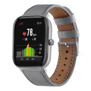 Trending Now Xiaomi Amazfit GTS Leather Strap (Grey)  Dont Miss Out!