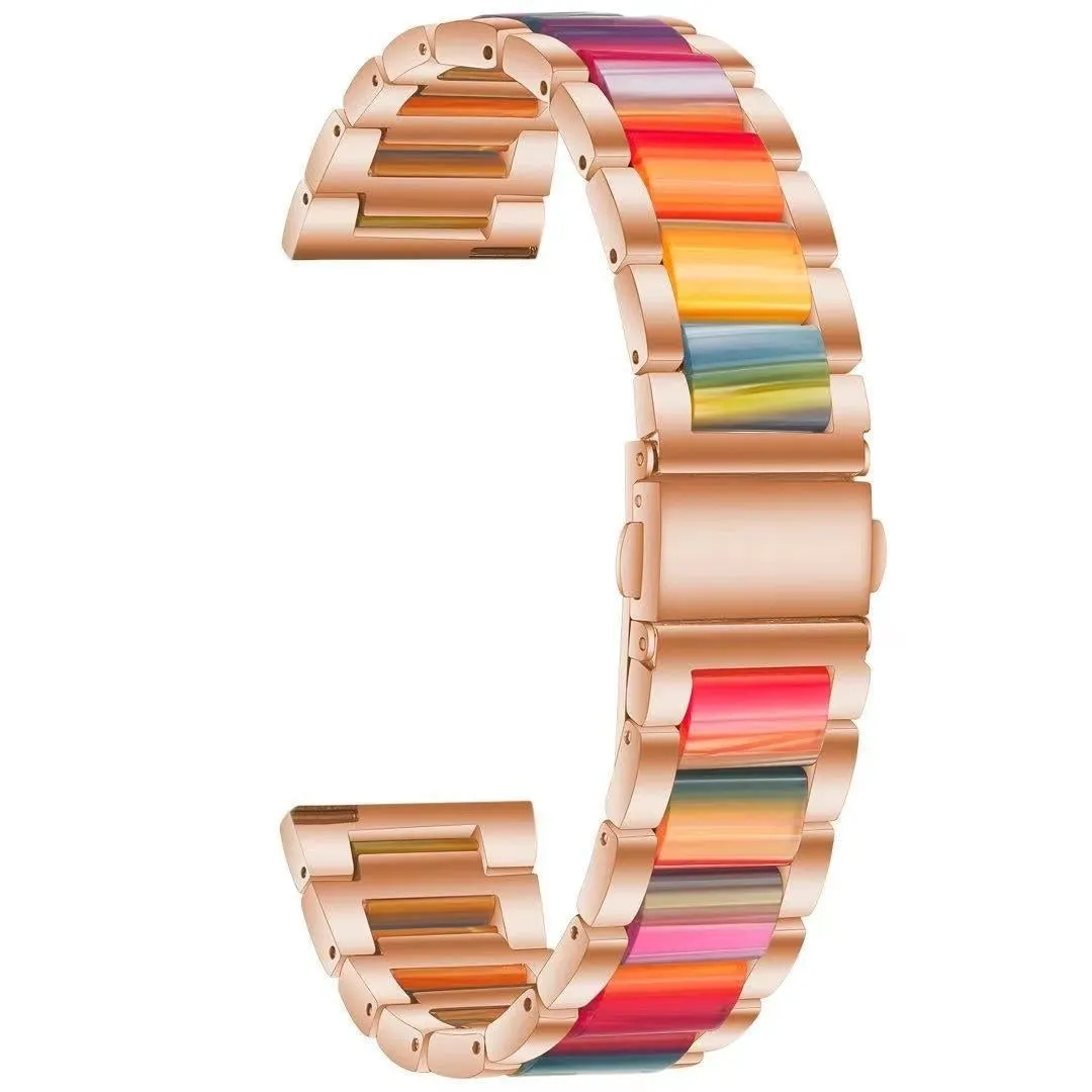 Trending Now Xiaomi Amazfit GTS Resin Steel Strap (Rose Gold/Multicoloured)  Ends Soon!
