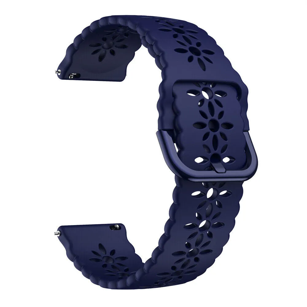 Trending Now Xiaomi Amazfit GTS Silicone Strap Patterned (Dark Blue)  Dont Miss Out!