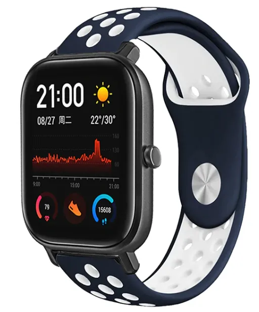 Trending Now Xiaomi Amazfit GTS Sport Strap (Blue/White)  Almost Gone!